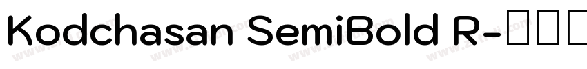 Kodchasan SemiBold R字体转换